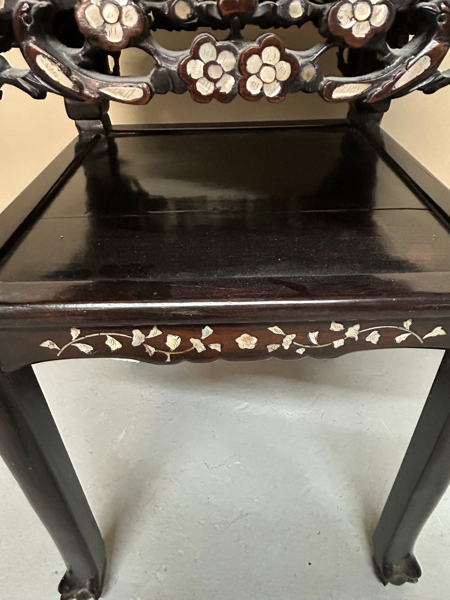 Chinese mother of pearl side table
