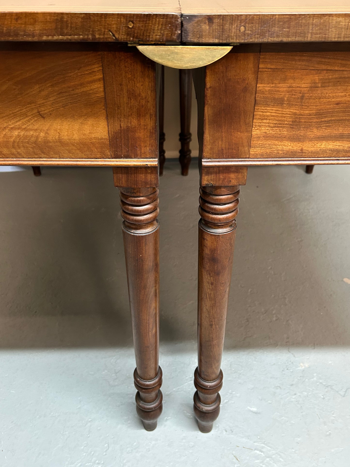 Pair of Georgian mahogany console tables