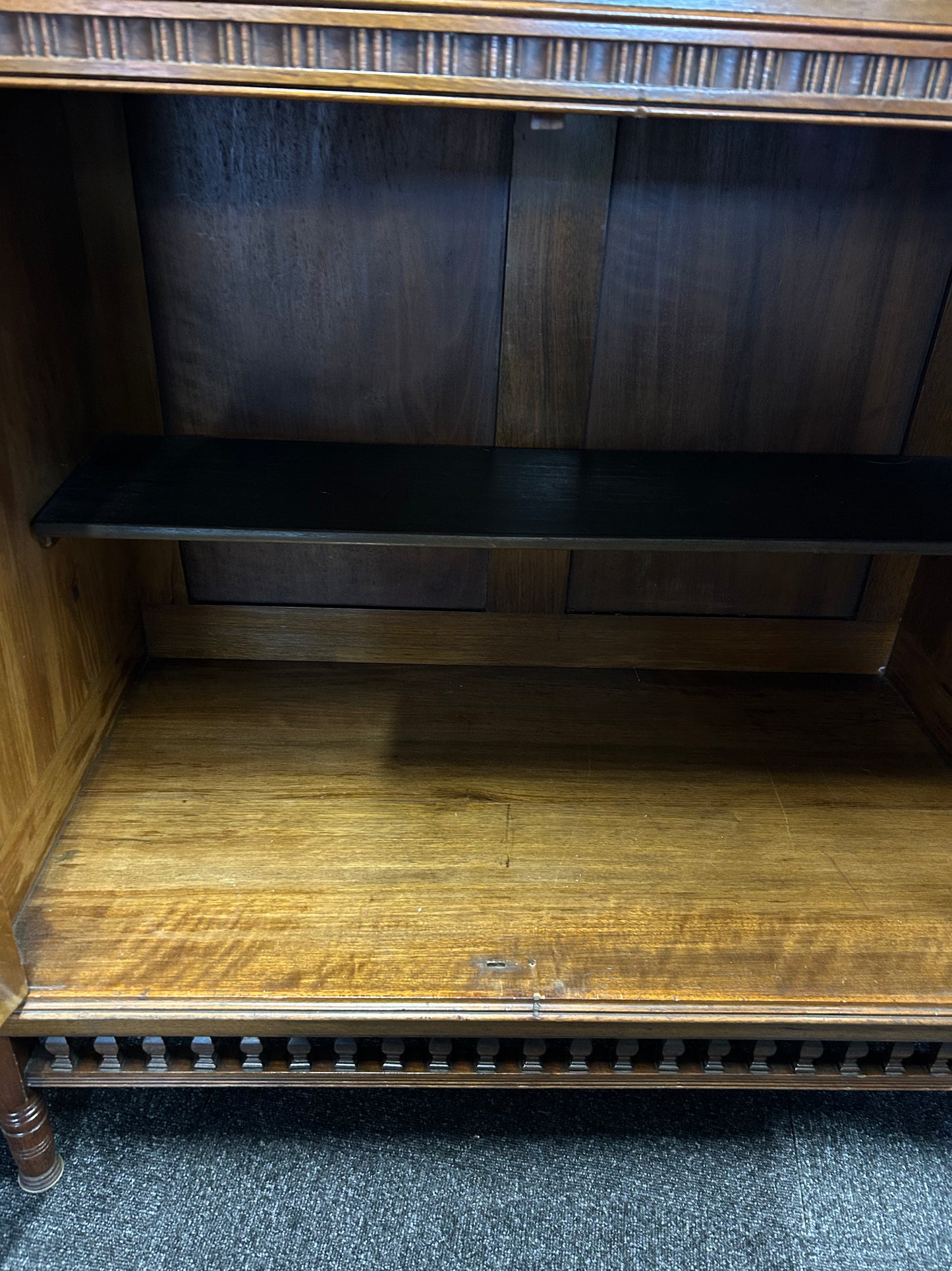 Walnut Edwardian sideboard