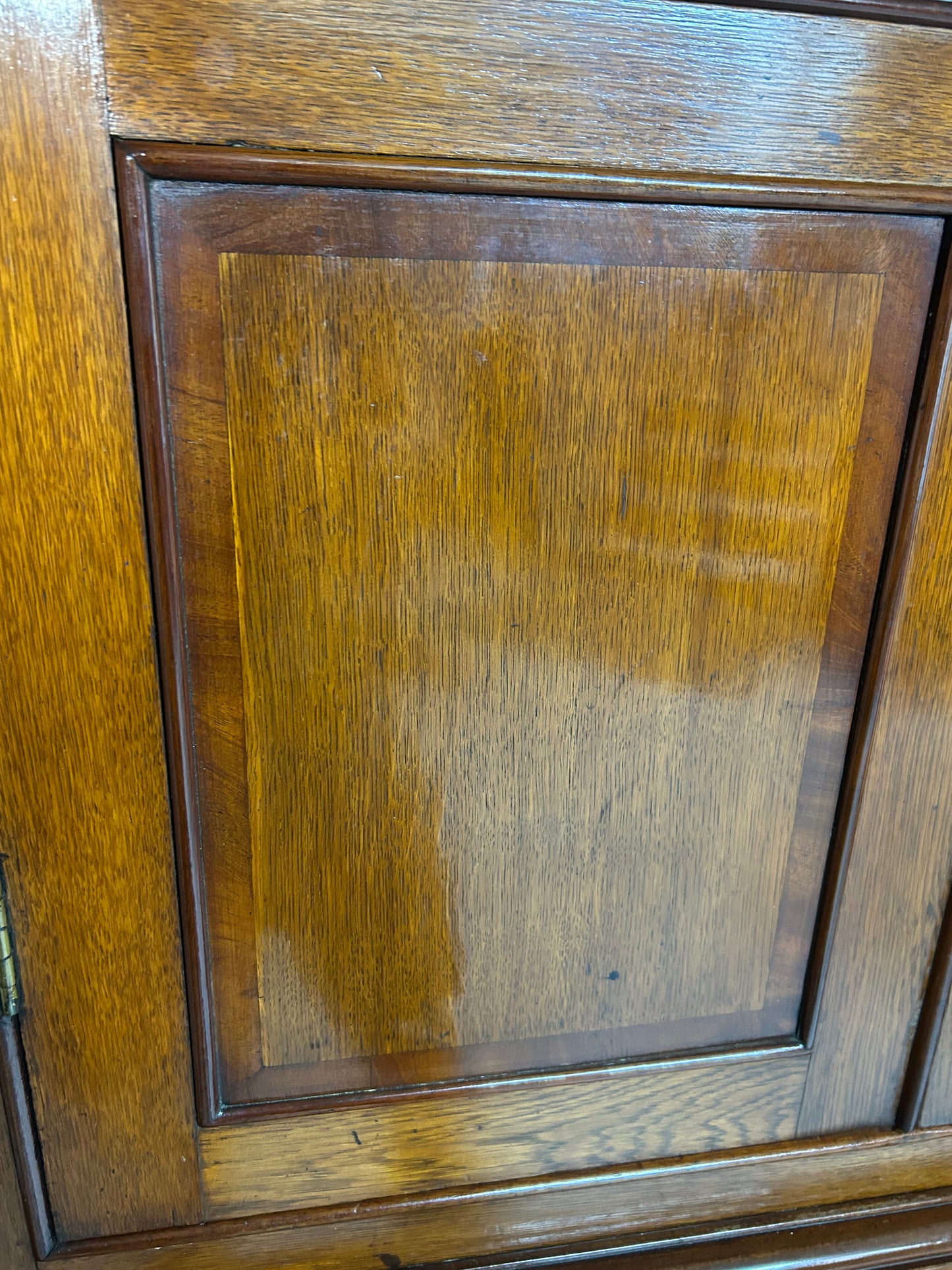Welsh free standing oak corner cabinet