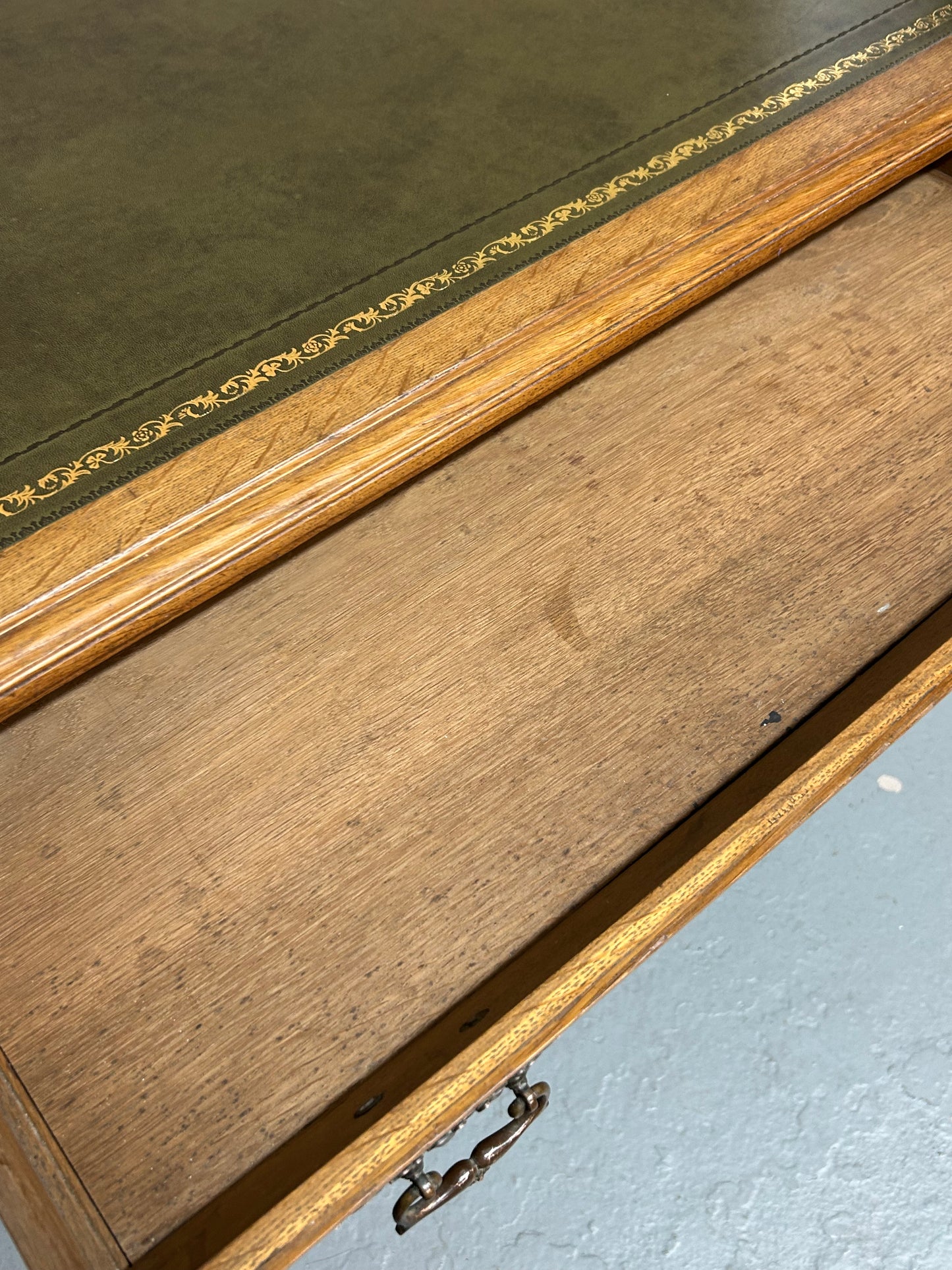 19th Century Oak Writing Desk By Lamb Of Manchester
