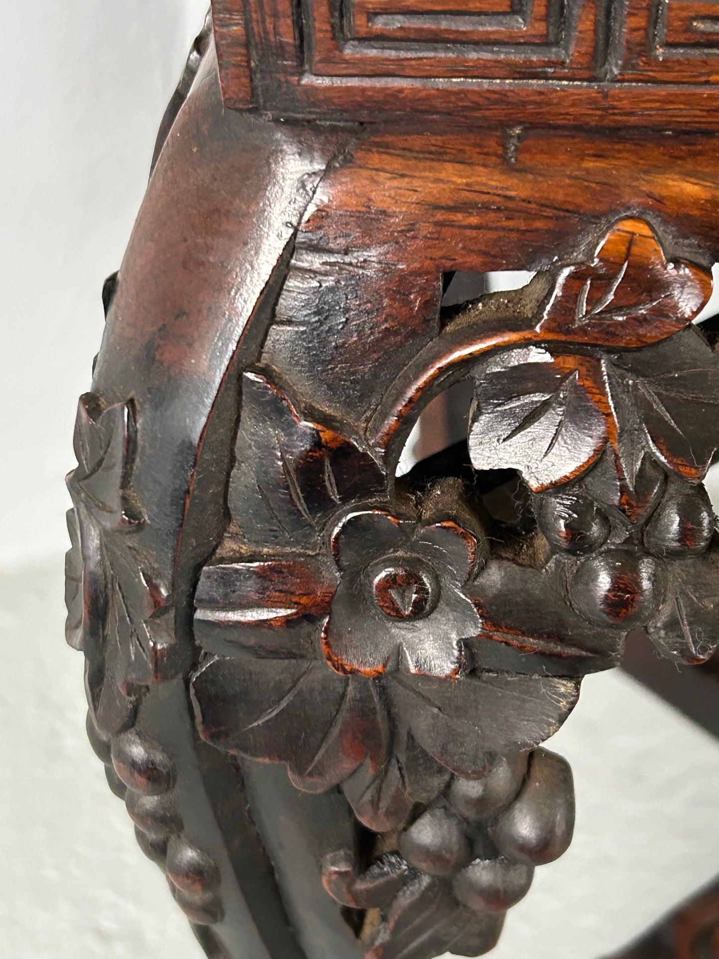 Chinese marble top side table