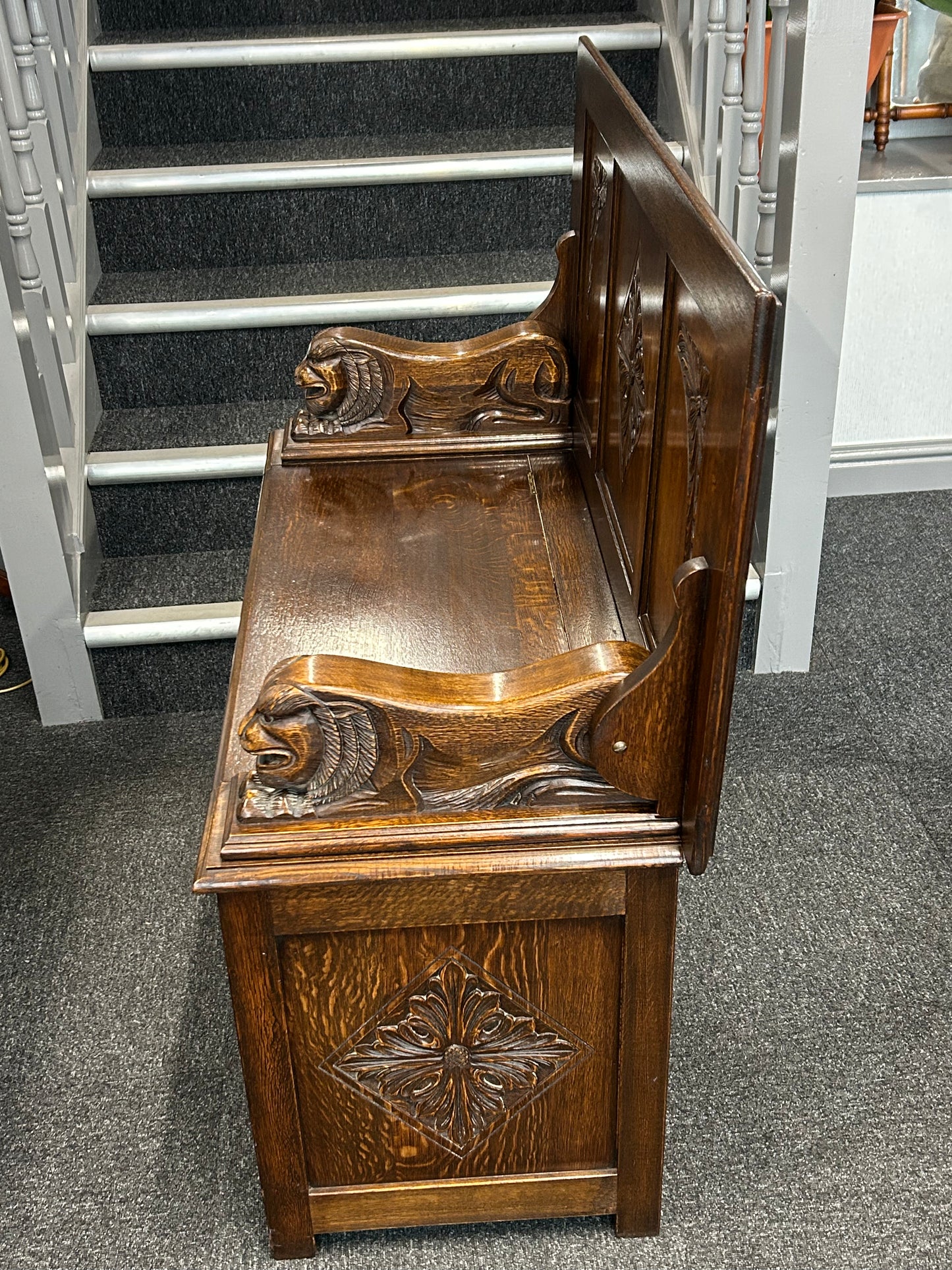 Oak monks bench
