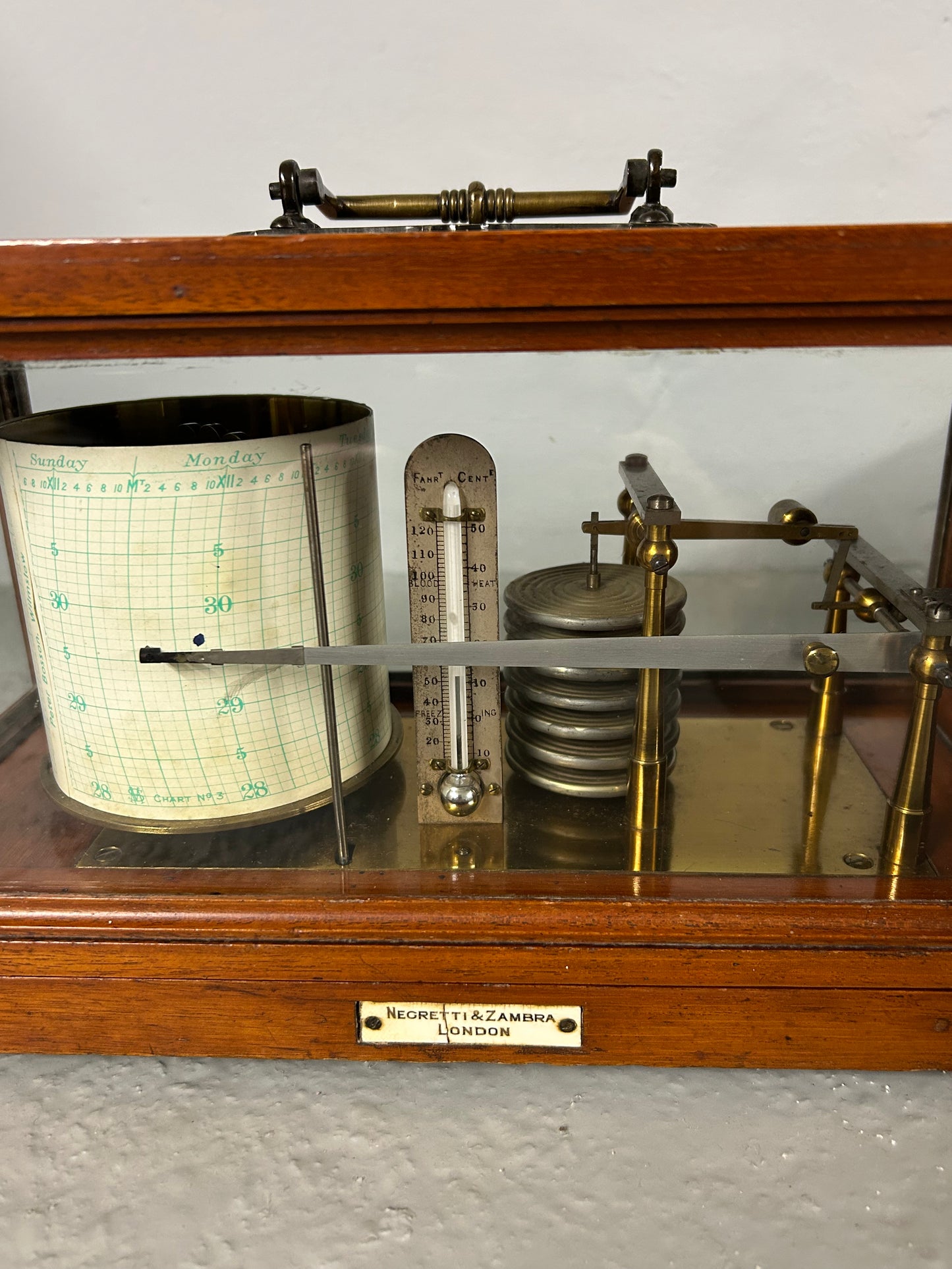 Negretti and Zambra barograph