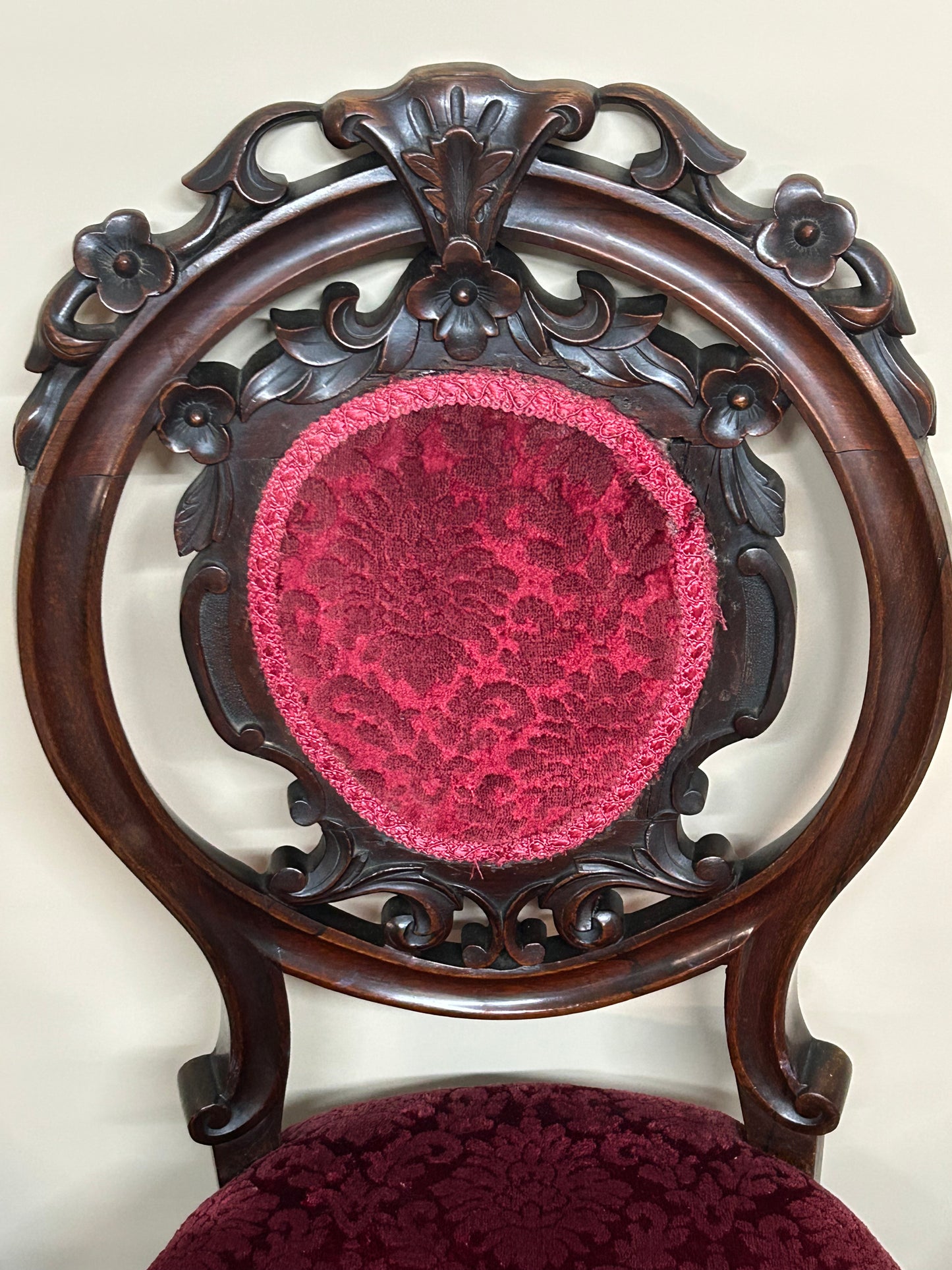 Set of 6 Victorian rosewood dining chairs