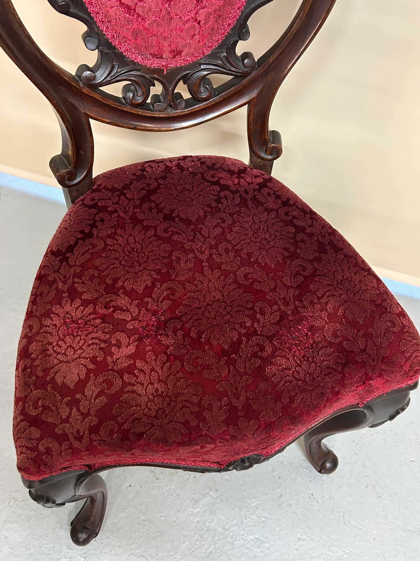 Set of 6 Victorian rosewood dining chairs