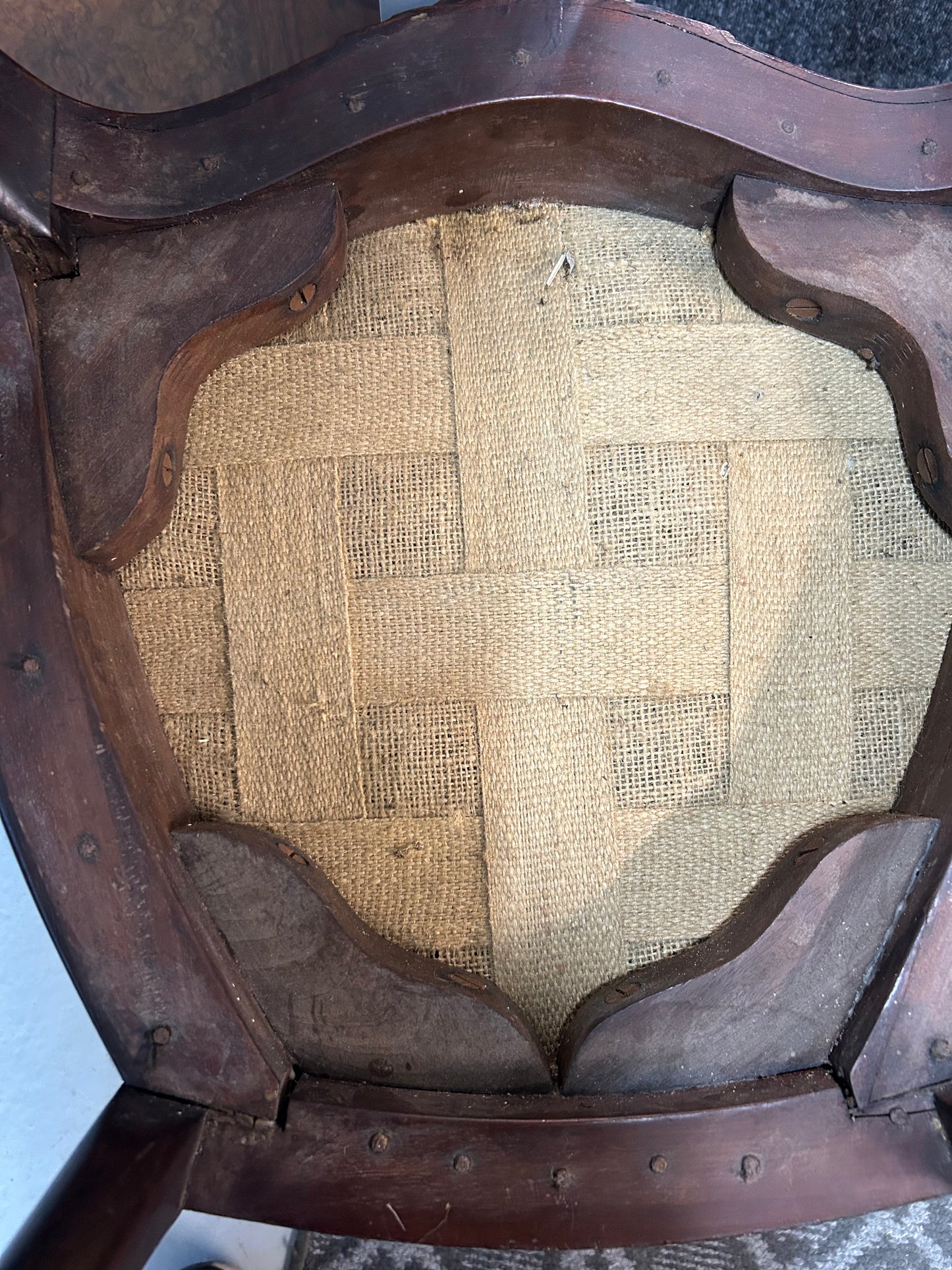 Set of 6 Victorian rosewood dining chairs