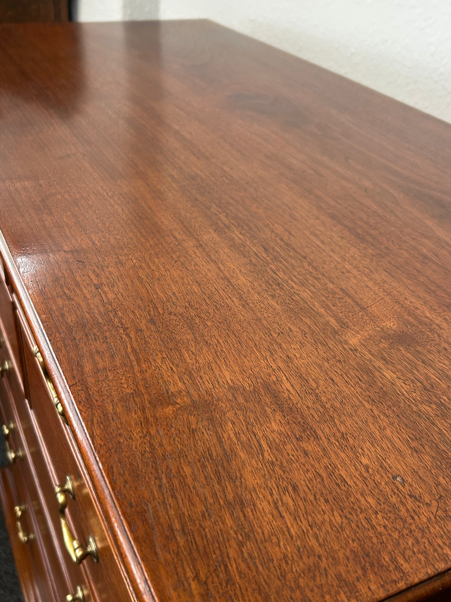 19th century solid walnut chest of drawers