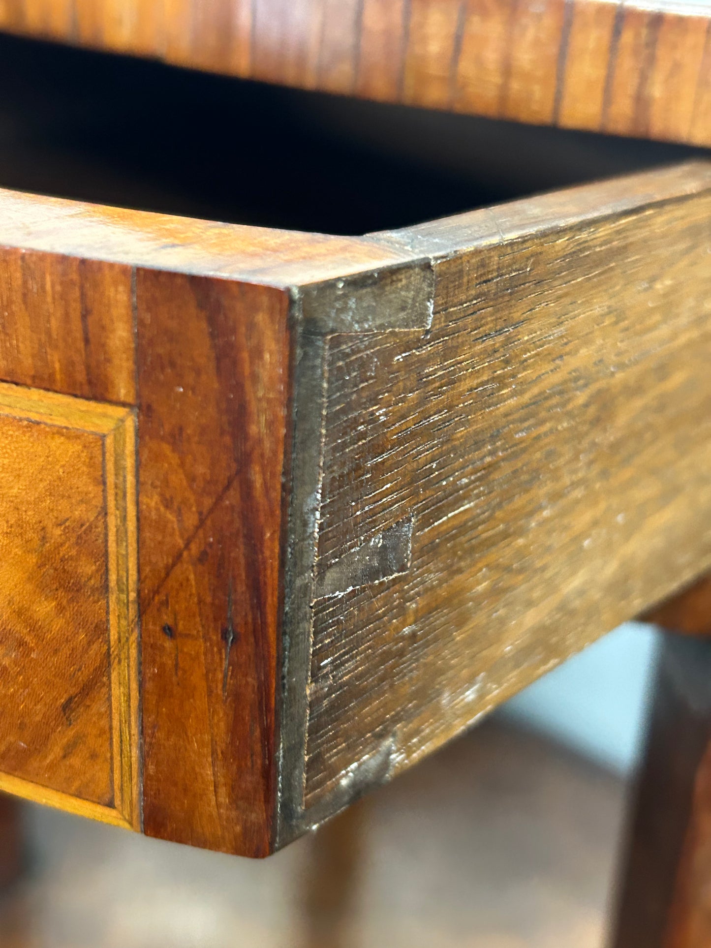 Loui XV style Kingswood parquetry side table