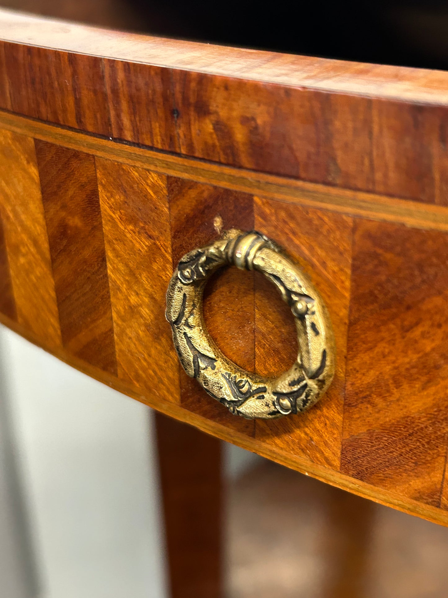 Loui XV style Kingswood parquetry side table