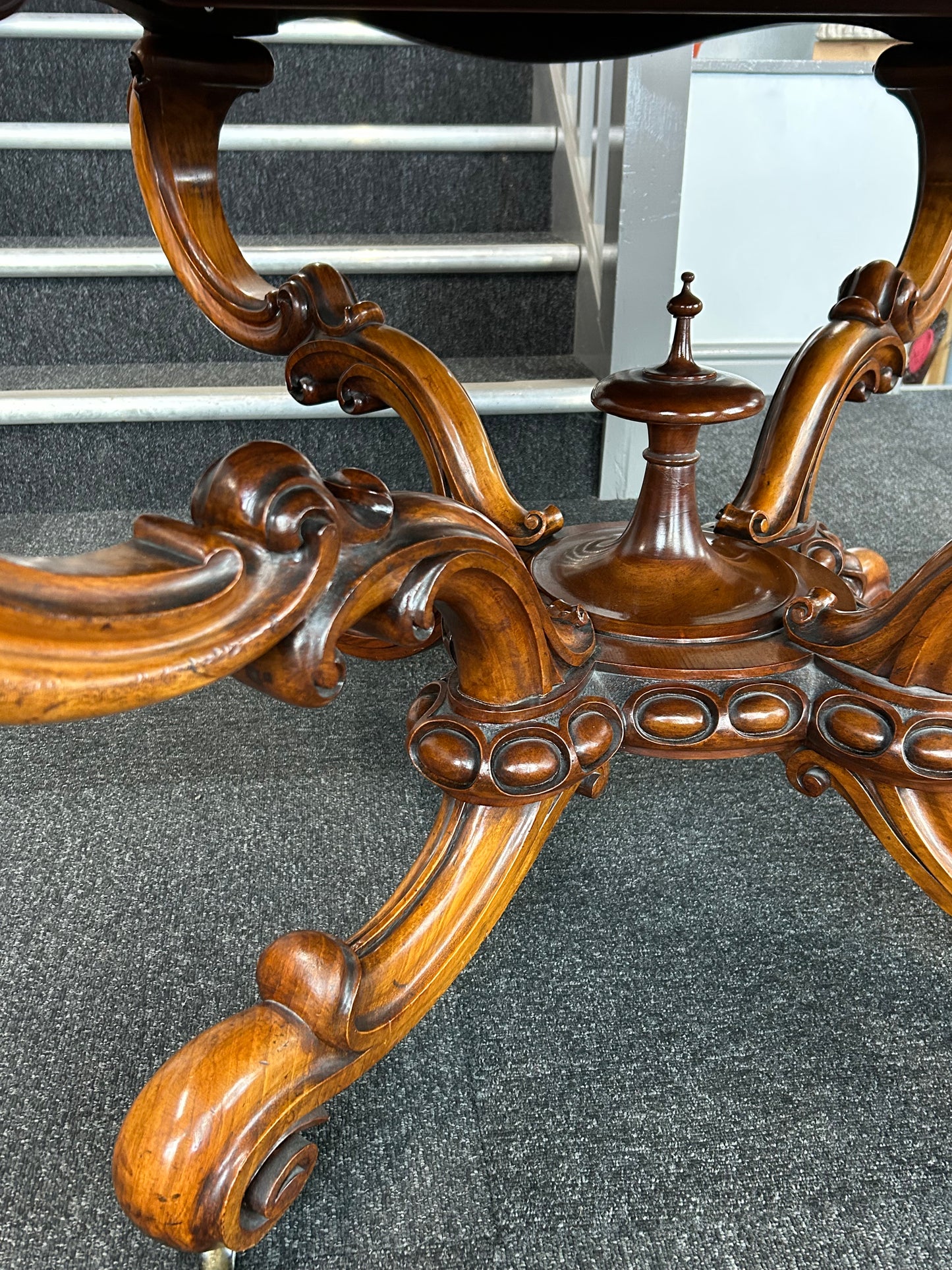 Victoria Burr walnut centre table