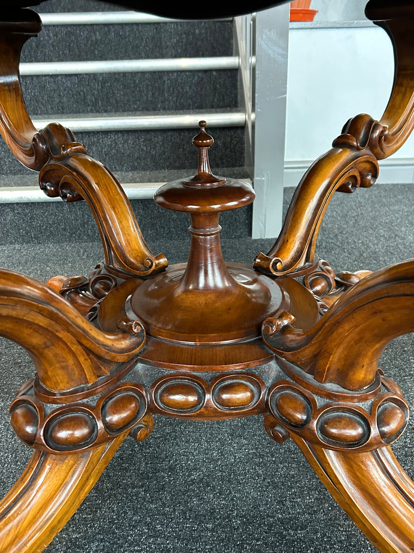 Victoria Burr walnut centre table