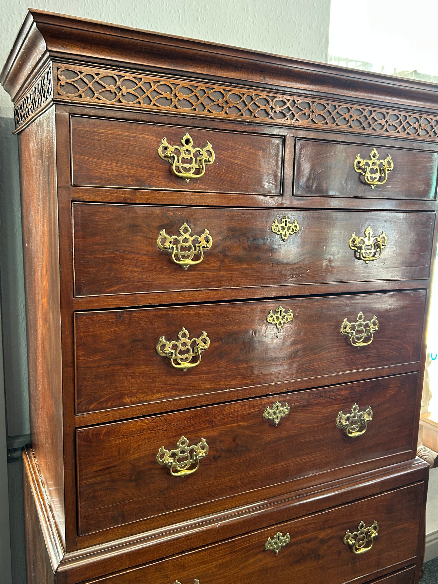 Georgian Mahogany chest on chest