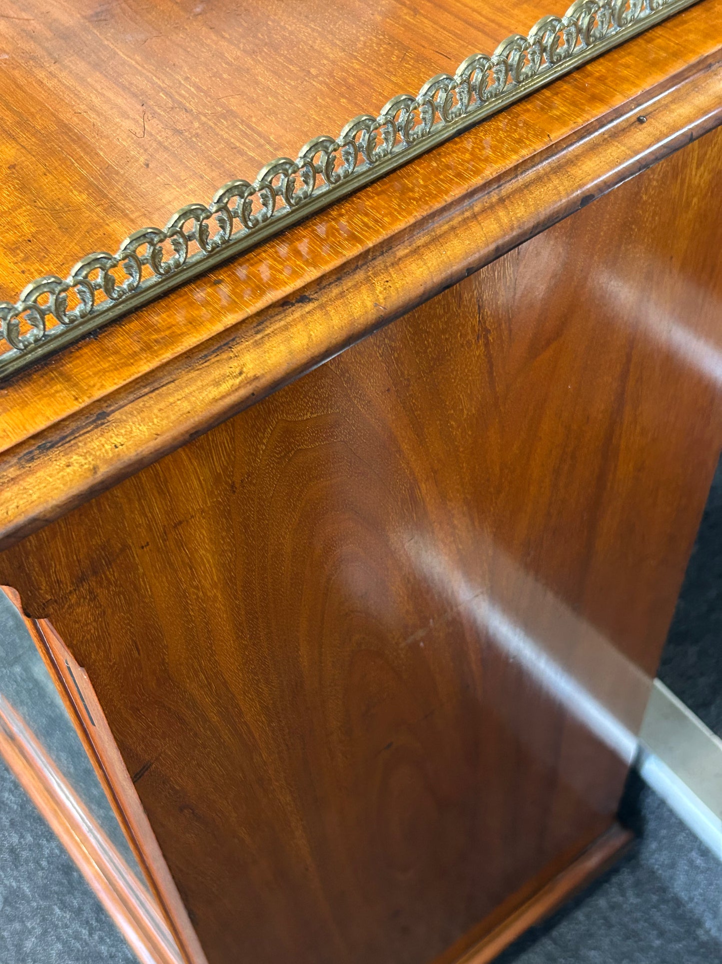 Edwardian Walnut sheet music cabinet