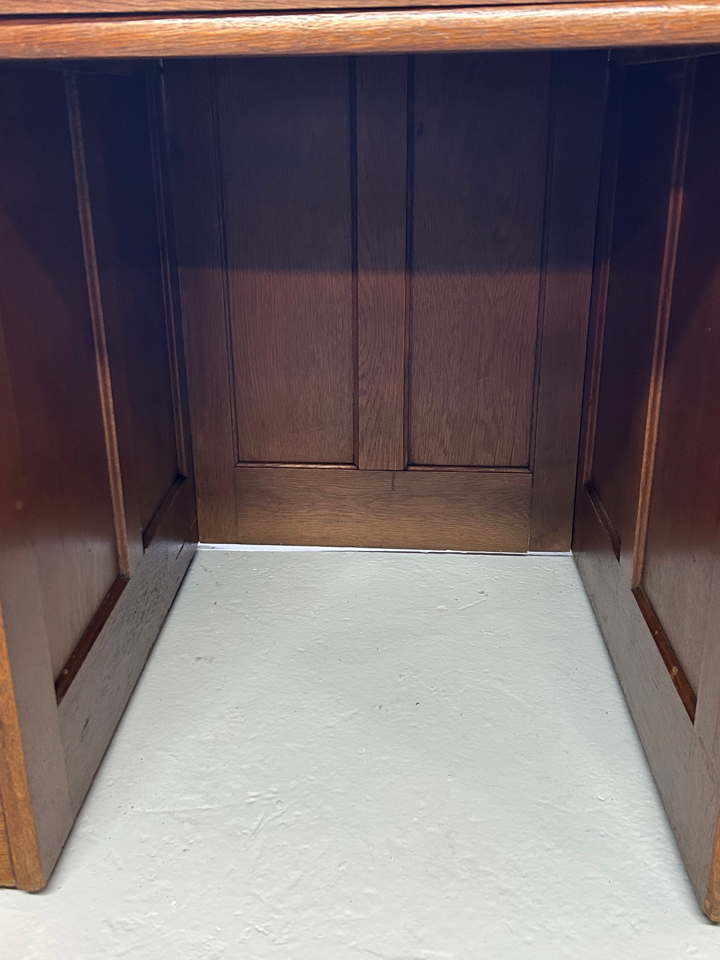 Oak roll top writing desk
