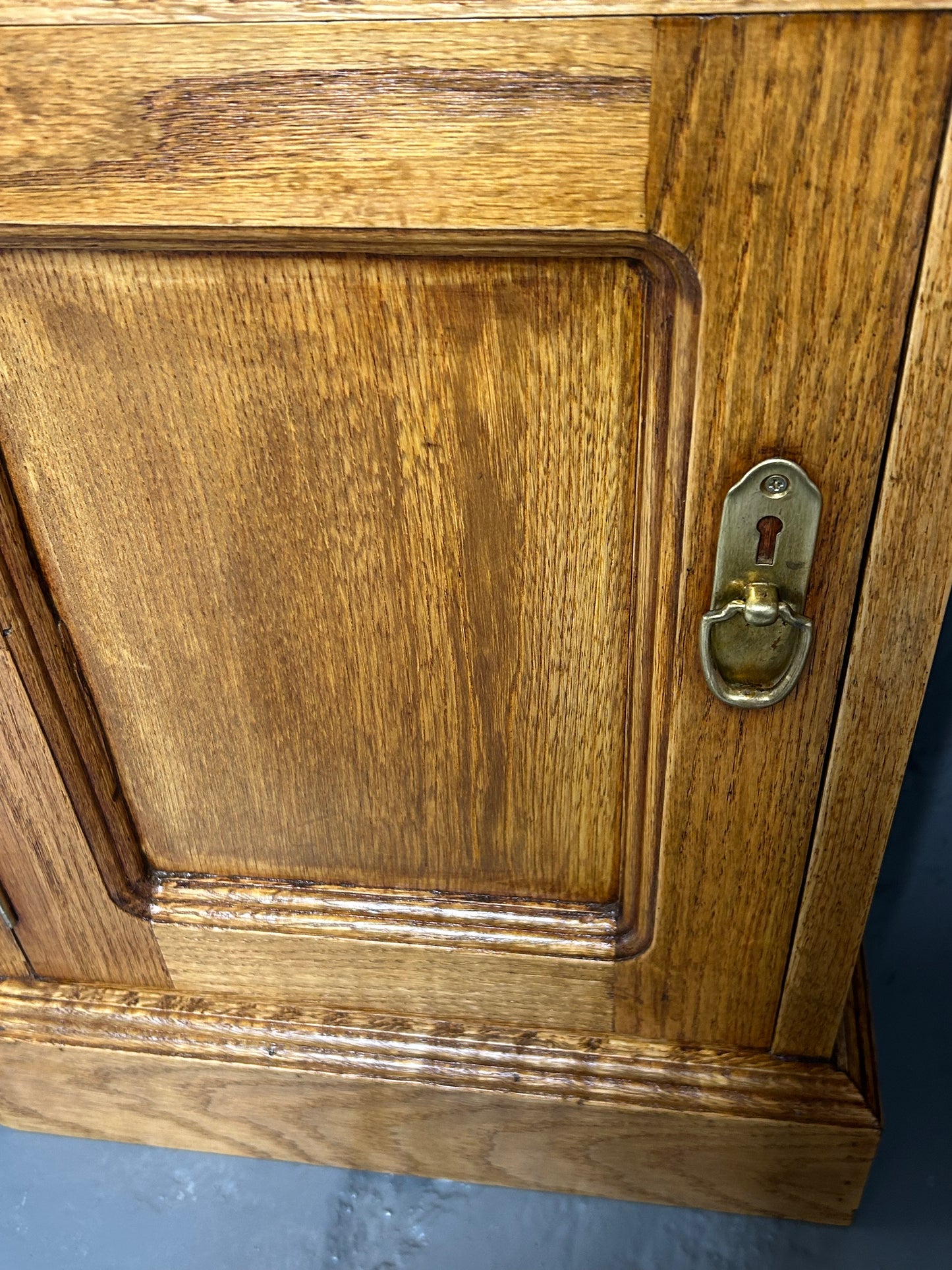 Pair of oak bedside cabinets