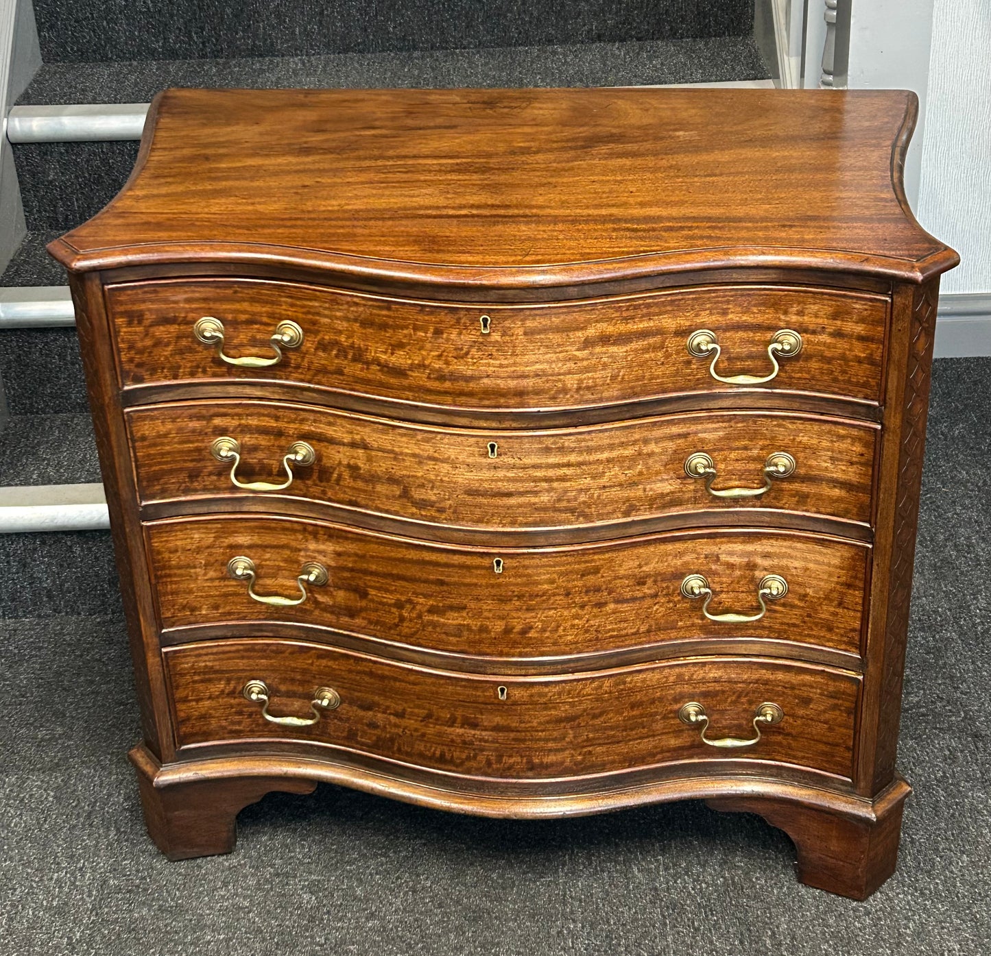 Mahogany Georgian Revival Chest Of Drawers